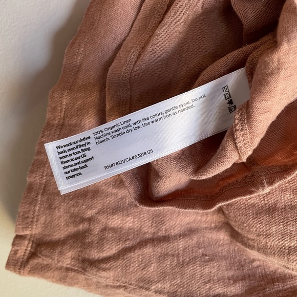 Eileen Fisher Long Sleeve Organic Linen Top Size M - Picture 5 of 5